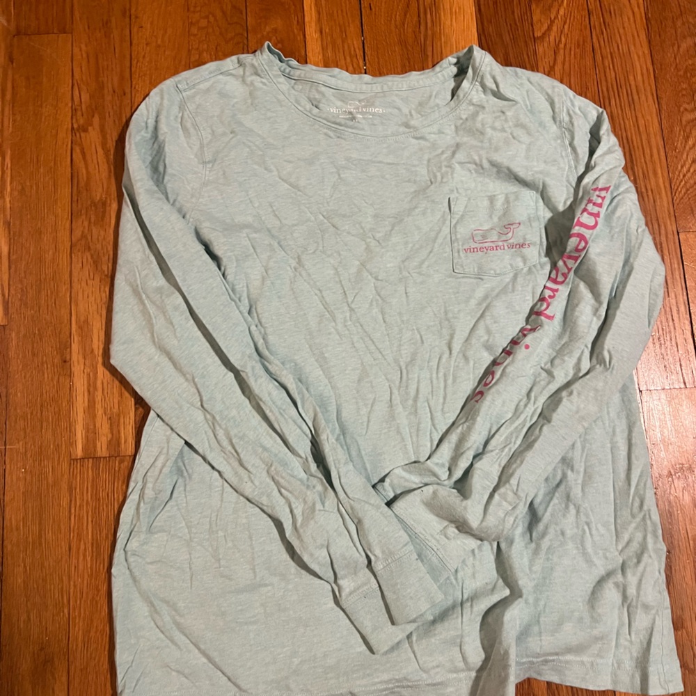 Vineyard Vines Light Blue Long Sleeve Tee